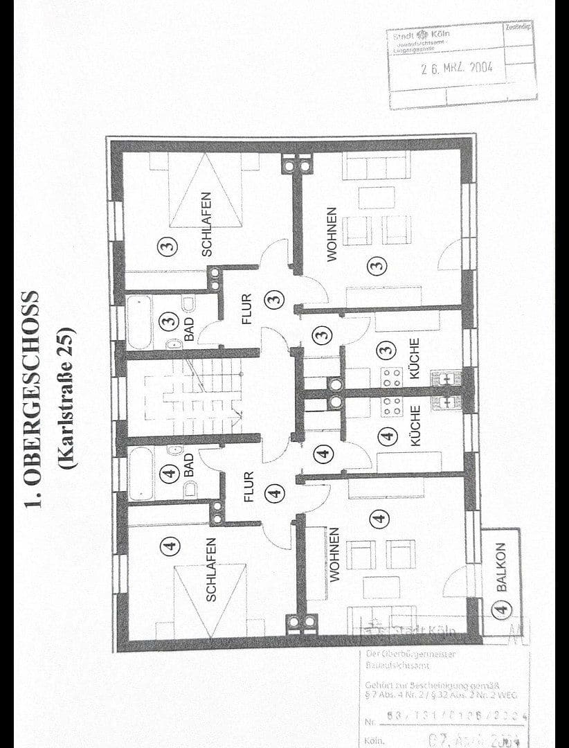 Predaj bytu 2-izbový 57 m², Karlstraße 25, Köln, Severné Porýnie - Westfálsko Predaj bytu 2-izbový 57 m², Karlstraße 25, Köln, Severné Porýnie - Westfálsko