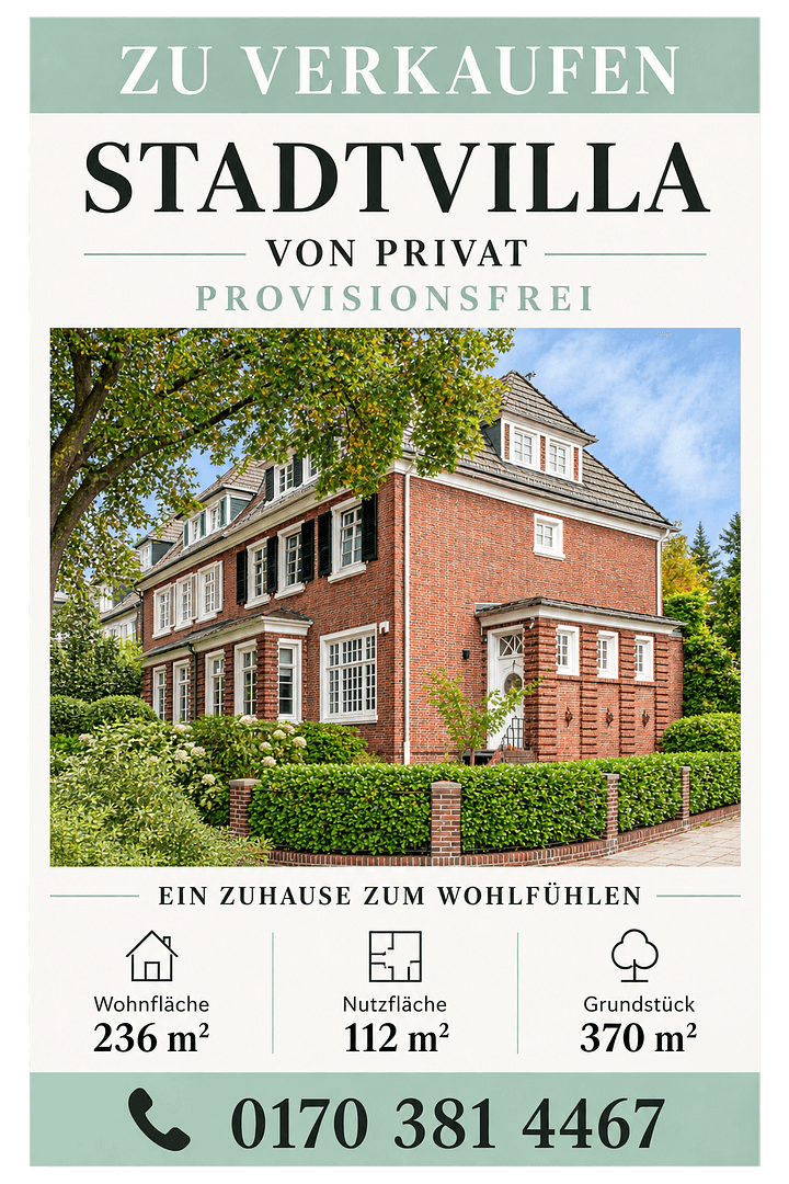 Predaj domu 236 m², pozemok 370 m², Georg-Gröning-Straße 61, Bremen Schwachhausen, Brémy Predaj domu 236 m², pozemok 370 m², Georg-Gröning-Straße 61, Bremen Schwachhausen, Brémy