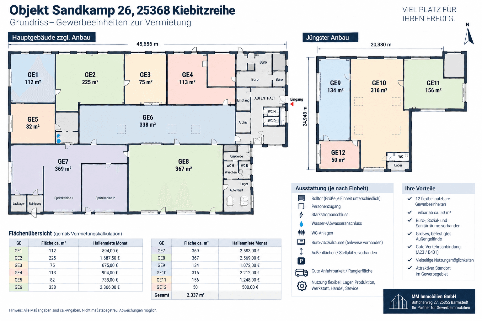 Prenájom nebytového priestoru 2.337 m², Sandkamp 26, Kiebitzreihe, Šlezvicko-Holštajnsko Prenájom nebytového priestoru 2.337 m², Sandkamp 26, Kiebitzreihe, Šlezvicko-Holštajnsko