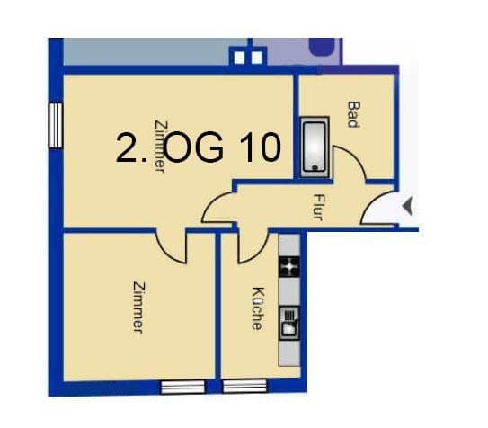 Prenájom bytu 2-izbový 62 m², Wormser Str. 15-17, Frankenthal, Porýnie-Falcko Prenájom bytu 2-izbový 62 m², Wormser Str. 15-17, Frankenthal, Porýnie-Falcko