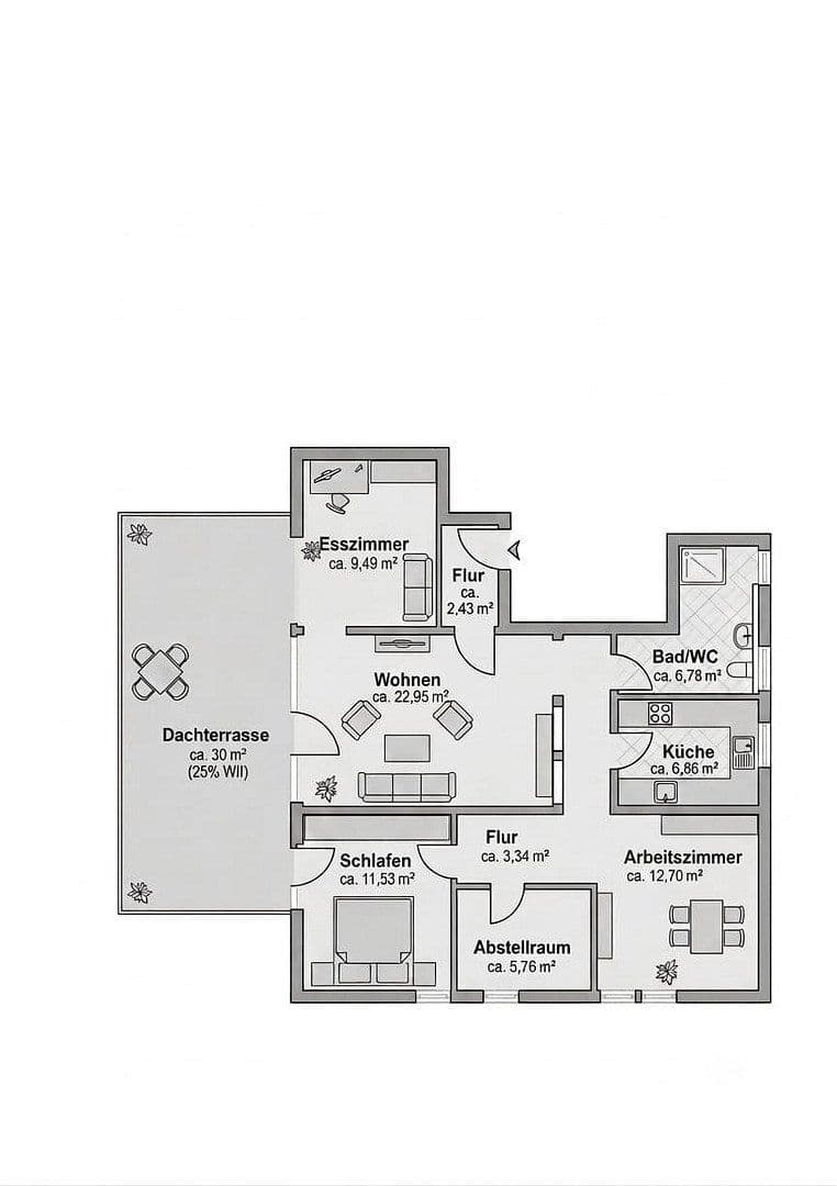 Prenájom bytu 3-izbový 89 m², Schuhgasse 18, Herrenberg, Bádensko-Wurttembersko Prenájom bytu 3-izbový 89 m², Schuhgasse 18, Herrenberg, Bádensko-Wurttembersko