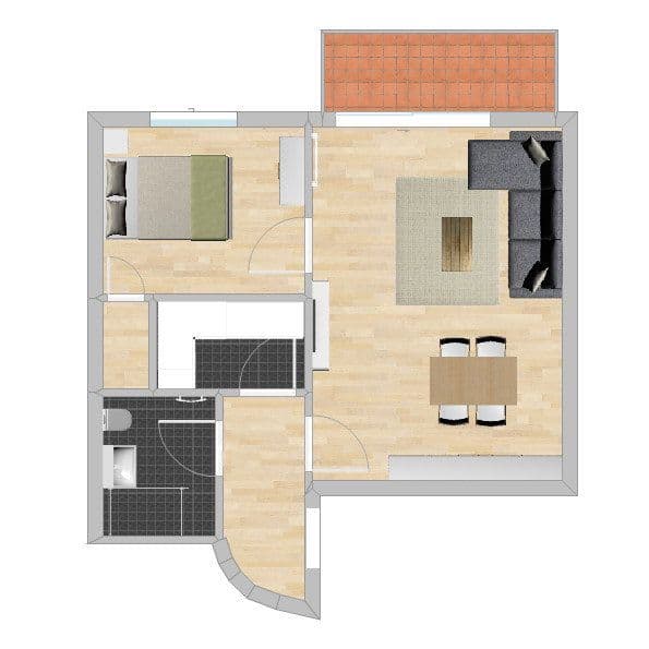 Prenájom bytu 2-izbový 47 m², Hamburg, Hamburg Prenájom bytu 2-izbový 47 m², Hamburg, Hamburg