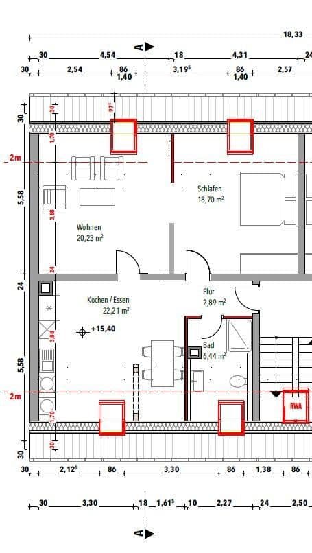 Prenájom bytu 2-izbový 62 m², Waldhofstraße 79-81, Mannheim, Bádensko-Wurttembersko Prenájom bytu 2-izbový 62 m², Waldhofstraße 79-81, Mannheim, Bádensko-Wurttembersko