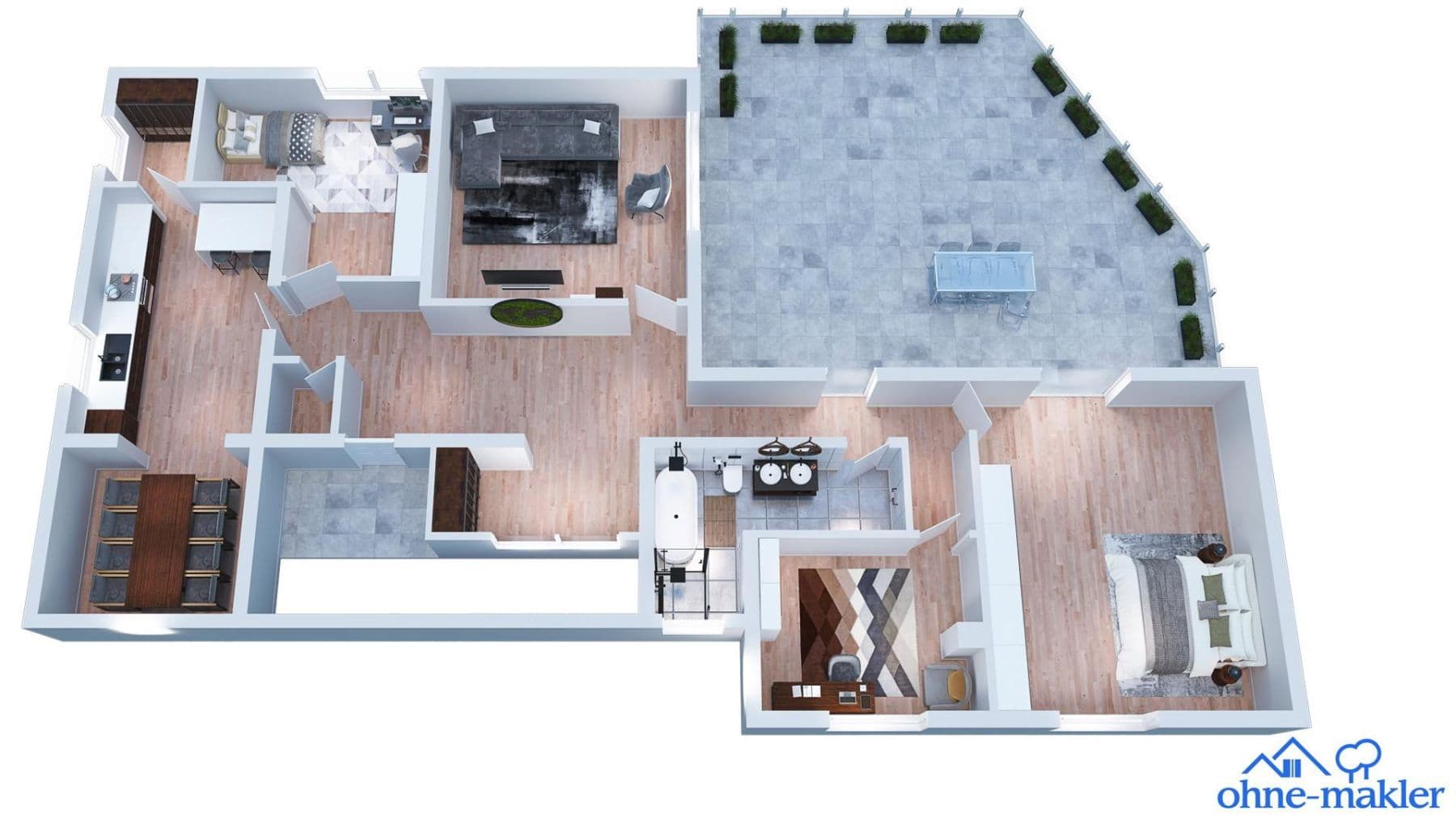 Prenájom bytu 4-izbový 160 m², Brombachtal, Hesensko Prenájom bytu 4-izbový 160 m², Brombachtal, Hesensko