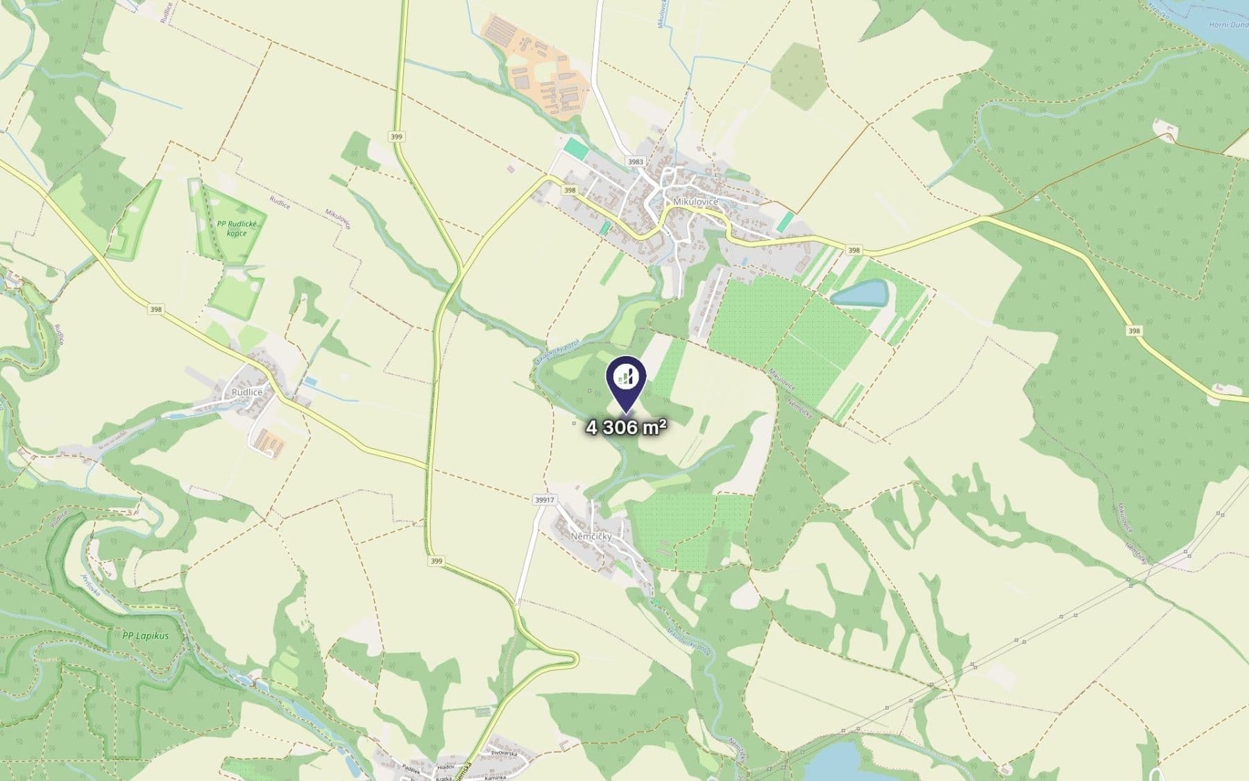Predaj pozemku 1.435 m², Němčičky, Jihomoravský kraj Predaj pozemku 1.435 m², Němčičky, Jihomoravský kraj