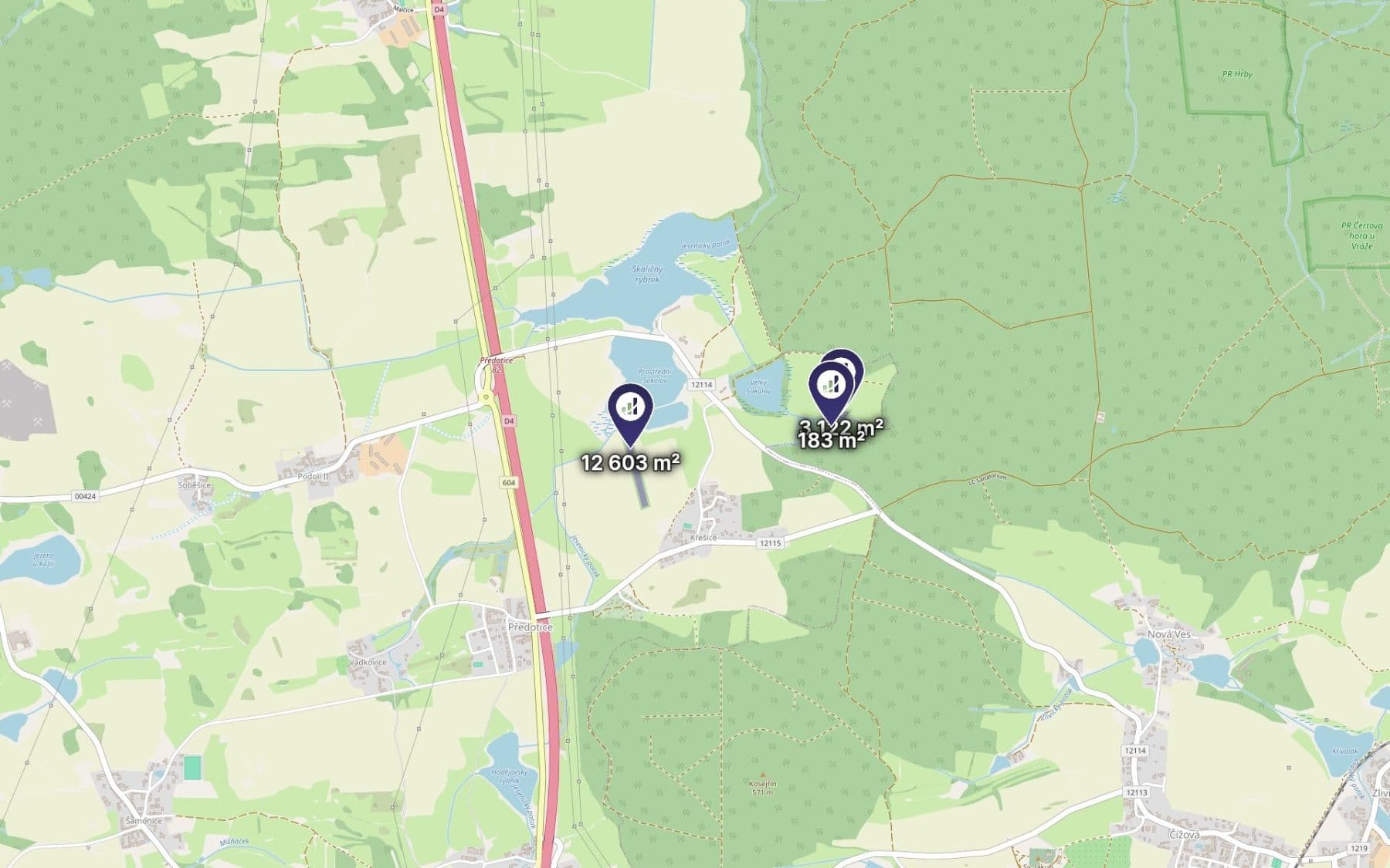 Predaj pozemku 1.326 m², Předotice, Jihočeský kraj Predaj pozemku 1.326 m², Předotice, Jihočeský kraj
