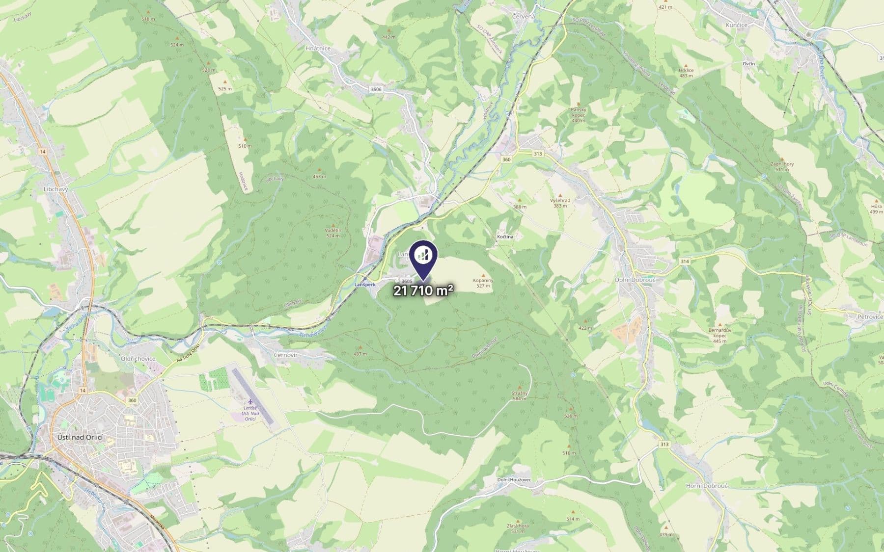 Predaj pozemku 1.809 m², Dolní Dobrouč, Pardubický kraj Predaj pozemku 1.809 m², Dolní Dobrouč, Pardubický kraj