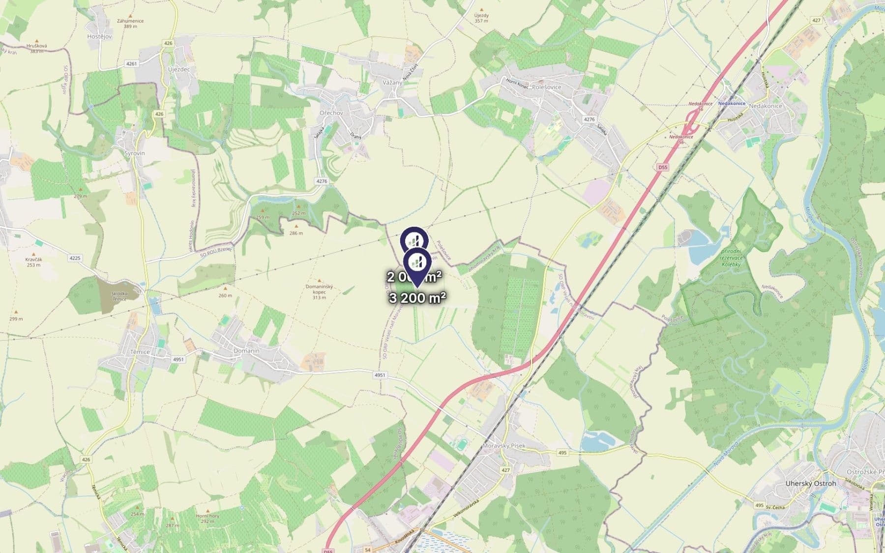 Predaj pozemku 5.201 m², Moravský Písek, Jihomoravský kraj Predaj pozemku 5.201 m², Moravský Písek, Jihomoravský kraj