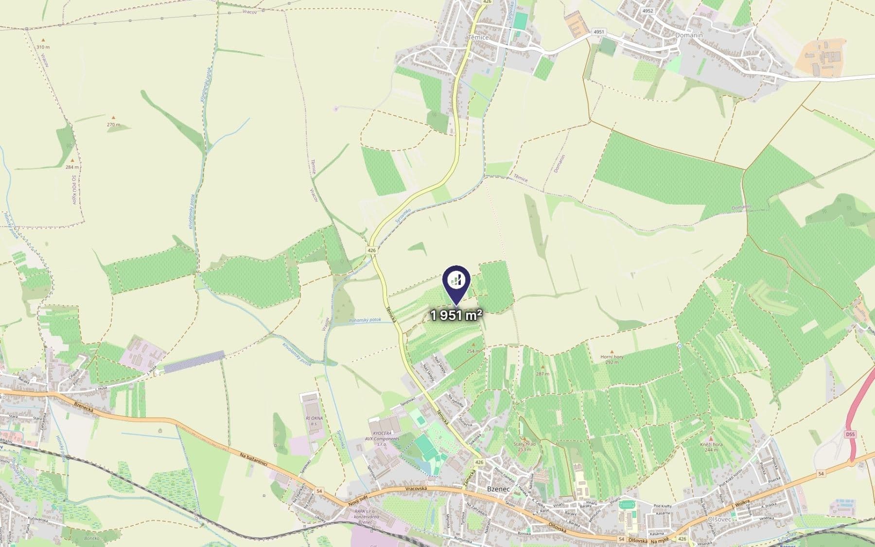 Predaj pozemku 1.951 m², Bzenec, Jihomoravský kraj Predaj pozemku 1.951 m², Bzenec, Jihomoravský kraj