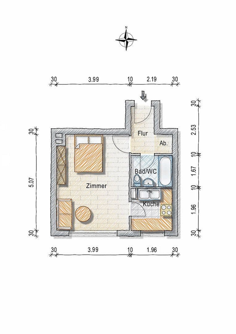 Predaj bytu 1-izbový 31 m², Berlin, Berlín Predaj bytu 1-izbový 31 m², Berlin, Berlín