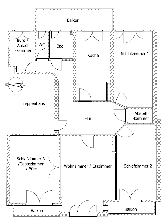 Prenájom bytu 4-izbový 100 m², Pilatuspool 11, Hamburg, Hamburg Prenájom bytu 4-izbový 100 m², Pilatuspool 11, Hamburg, Hamburg