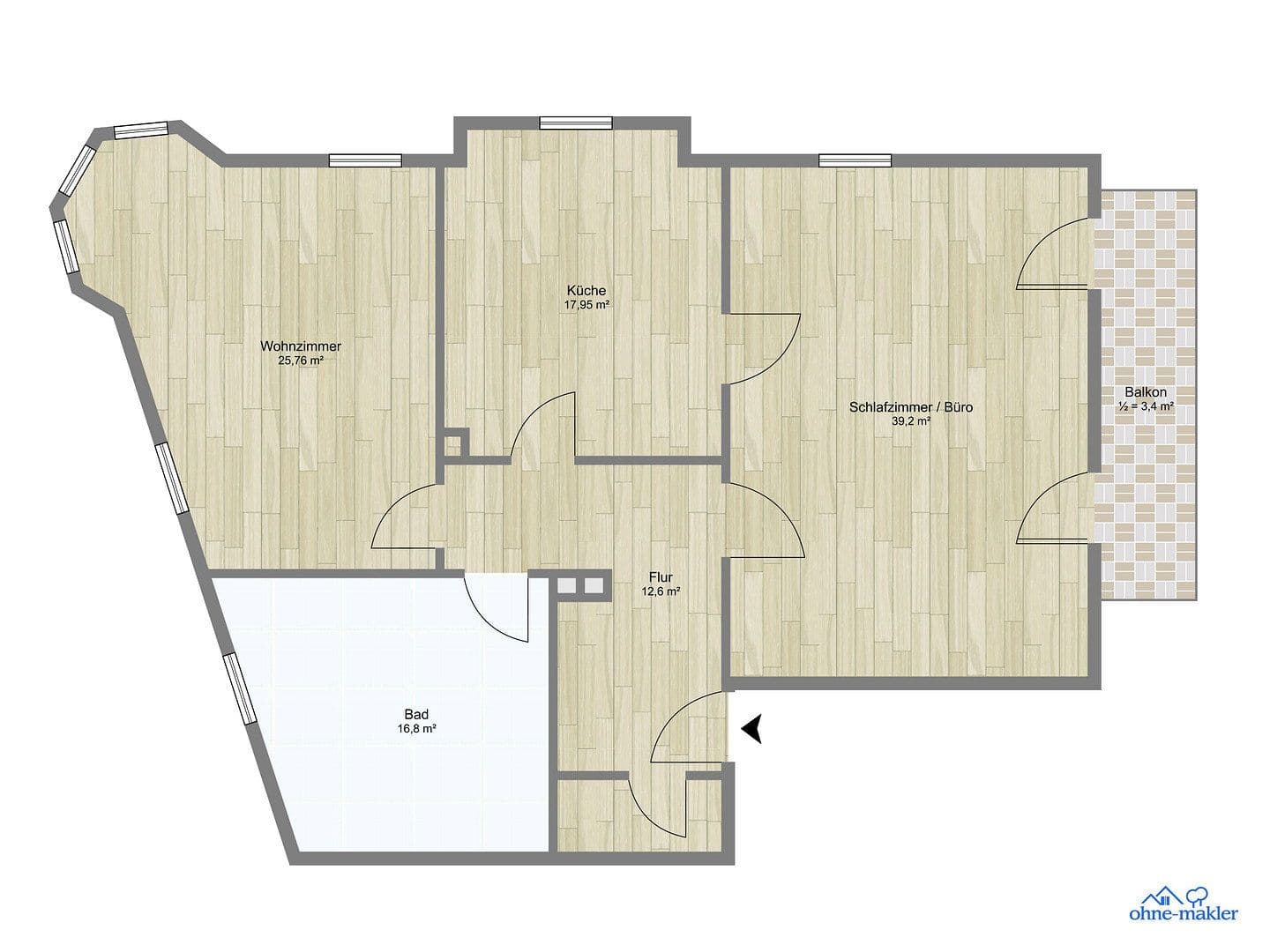 Prenájom bytu 2-izbový 116 m², Ellmaierstraße 6, Rosenheim, Bavorsko Prenájom bytu 2-izbový 116 m², Ellmaierstraße 6, Rosenheim, Bavorsko