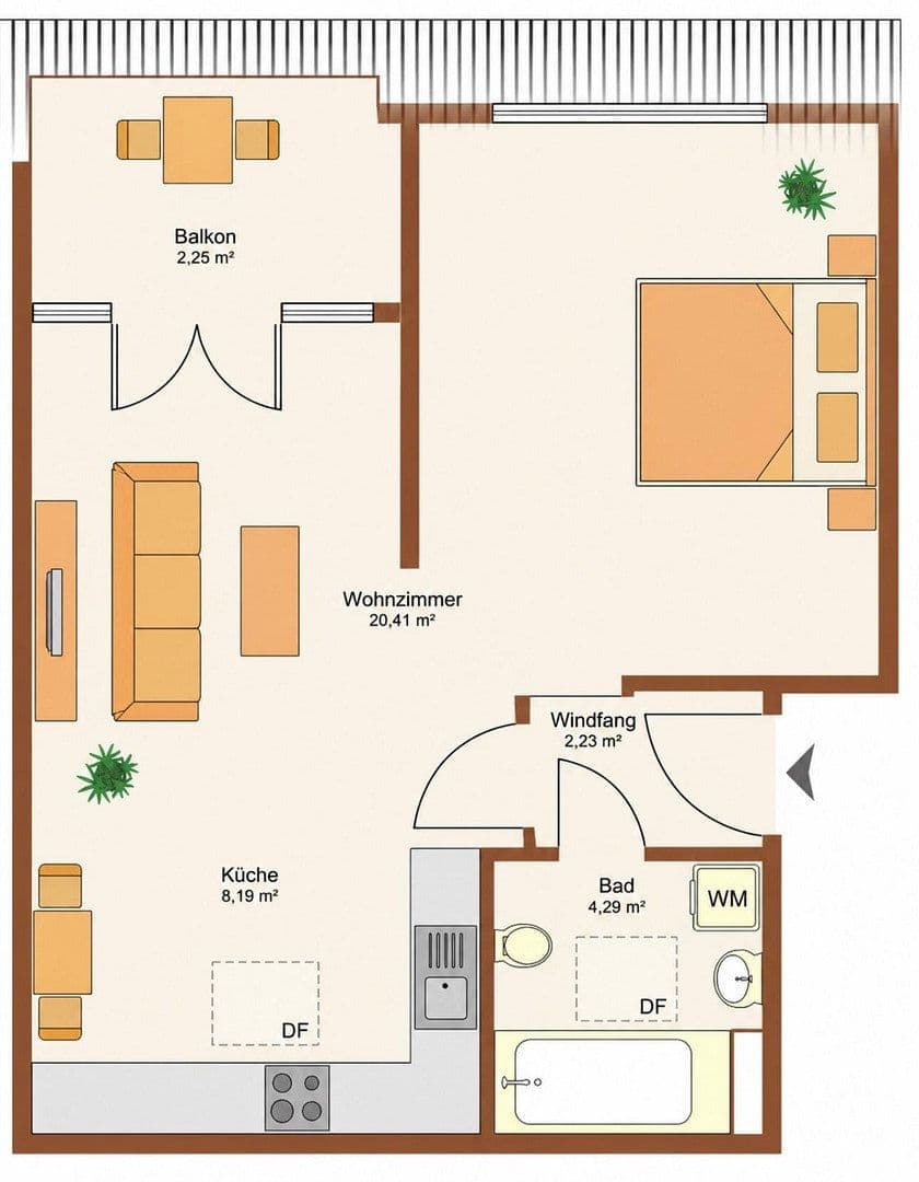 Prenájom bytu 1-izbový 47 m², Bernau, Brandenbursko Prenájom bytu 1-izbový 47 m², Bernau, Brandenbursko