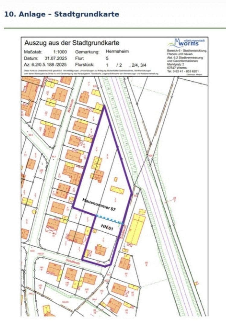 Predaj pozemku 5.271 m², Worms, Porýnie-Falcko Predaj pozemku 5.271 m², Worms, Porýnie-Falcko