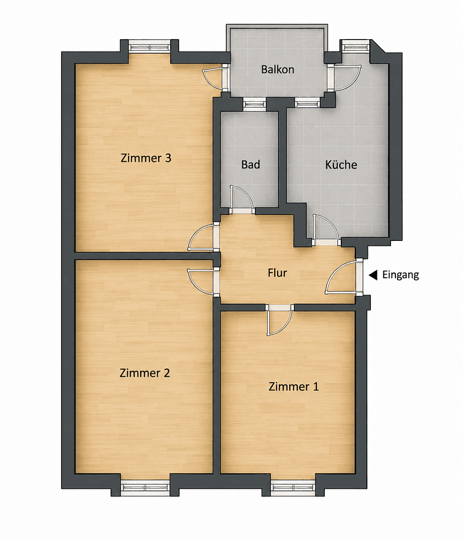 Prenájom bytu 3-izbový 79 m², Karlsruhe, Bádensko-Wurttembersko Prenájom bytu 3-izbový 79 m², Karlsruhe, Bádensko-Wurttembersko