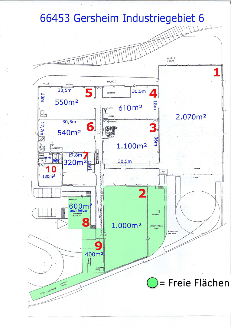 Prenájom nebytového priestoru 1.000 m², Industriegebiet 6, Saarbrücken, Sársko Prenájom nebytového priestoru 1.000 m², Industriegebiet 6, Saarbrücken, Sársko