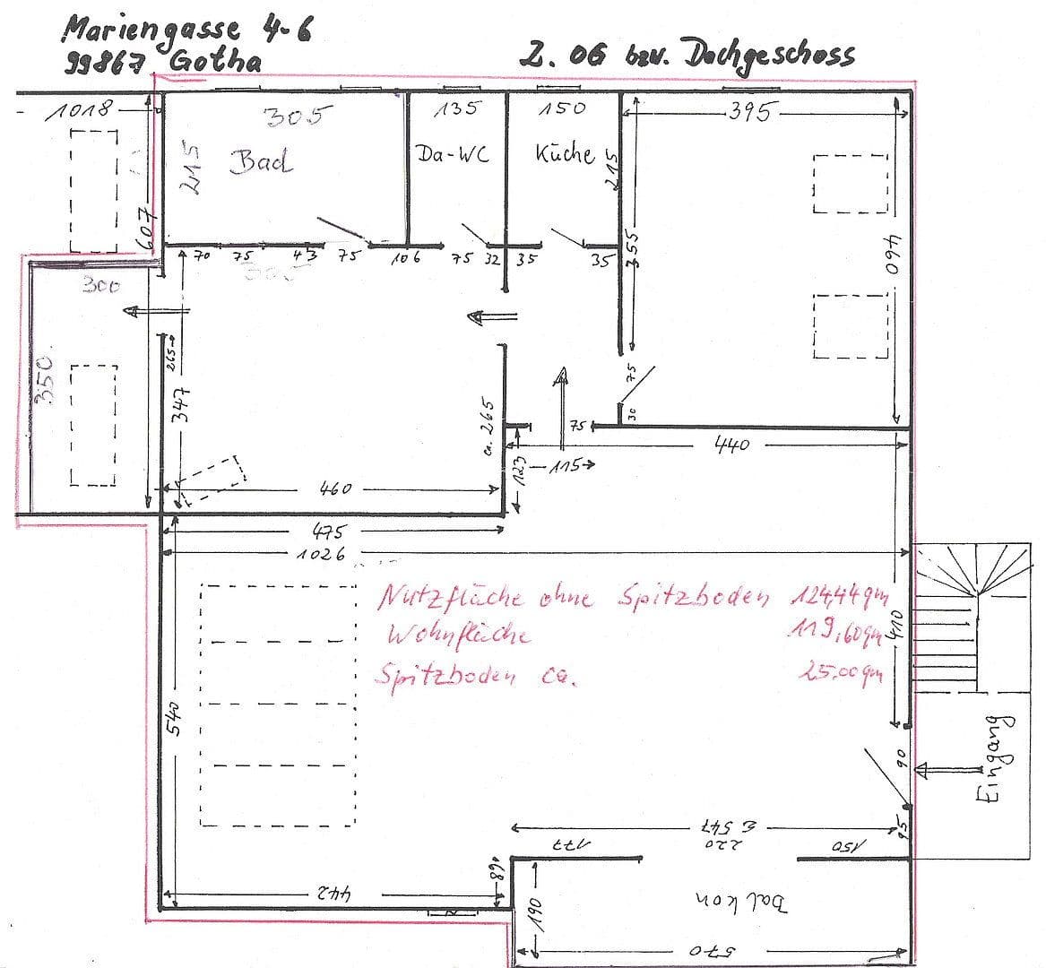 Prenájom bytu 3-izbový 120 m², Gotha, Durínsko Prenájom bytu 3-izbový 120 m², Gotha, Durínsko