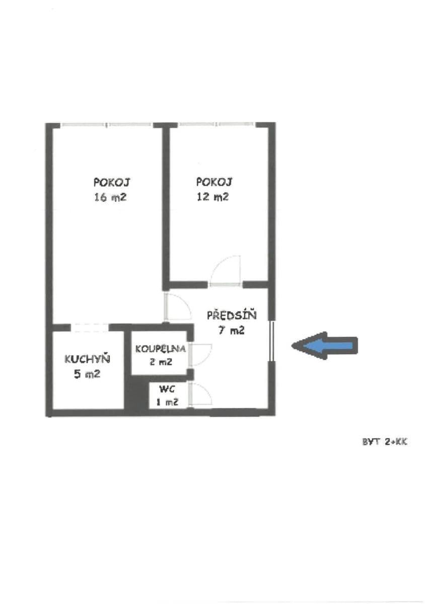 Predaj bytu 2-izbový 44 m², Hráského, Praha, Praha Predaj bytu 2-izbový 44 m², Hráského, Praha, Praha