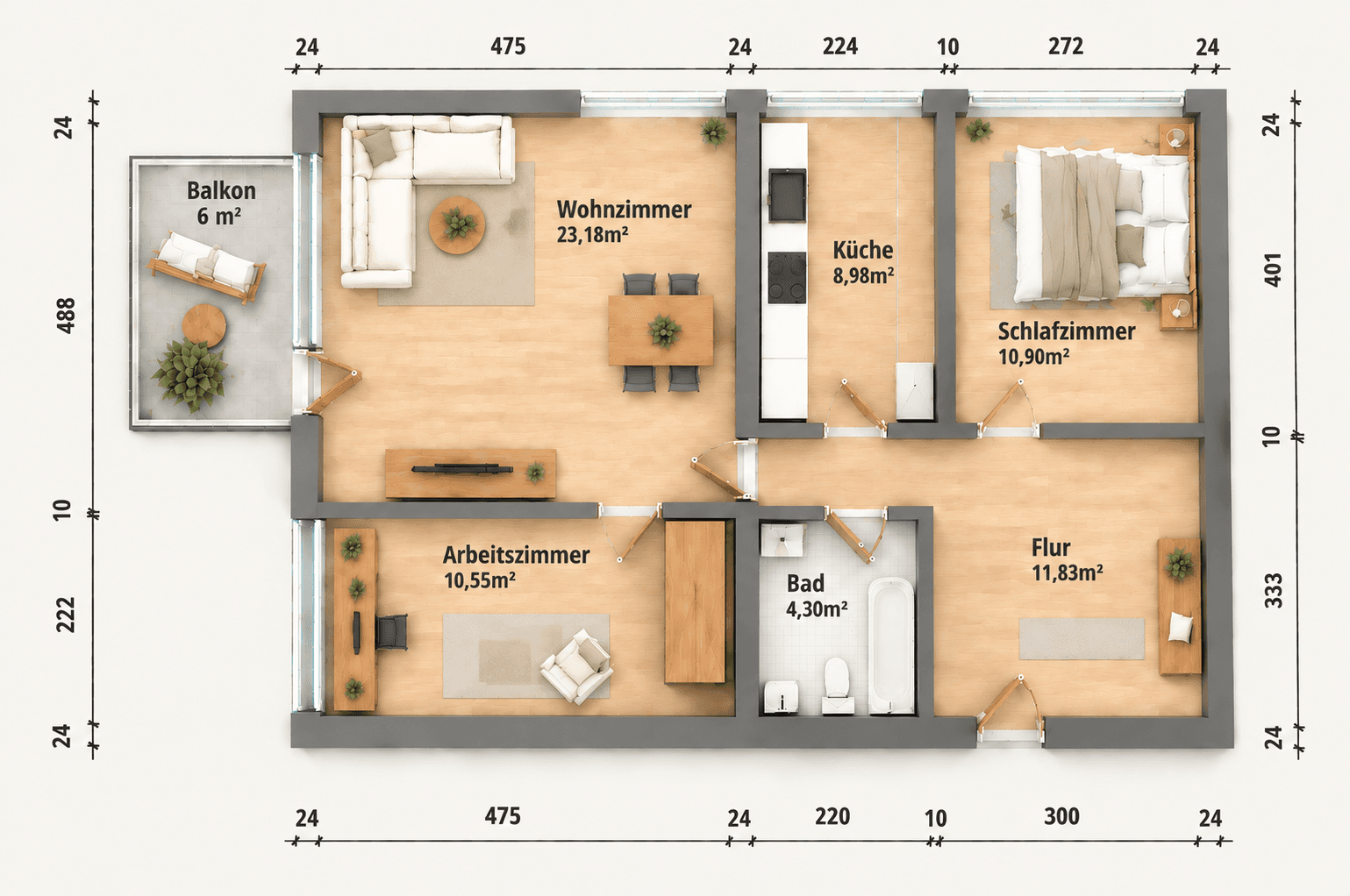 Predaj bytu 3-izbový 72 m², Gandhistraße 2, Hannover, Dolné Sasko Predaj bytu 3-izbový 72 m², Gandhistraße 2, Hannover, Dolné Sasko