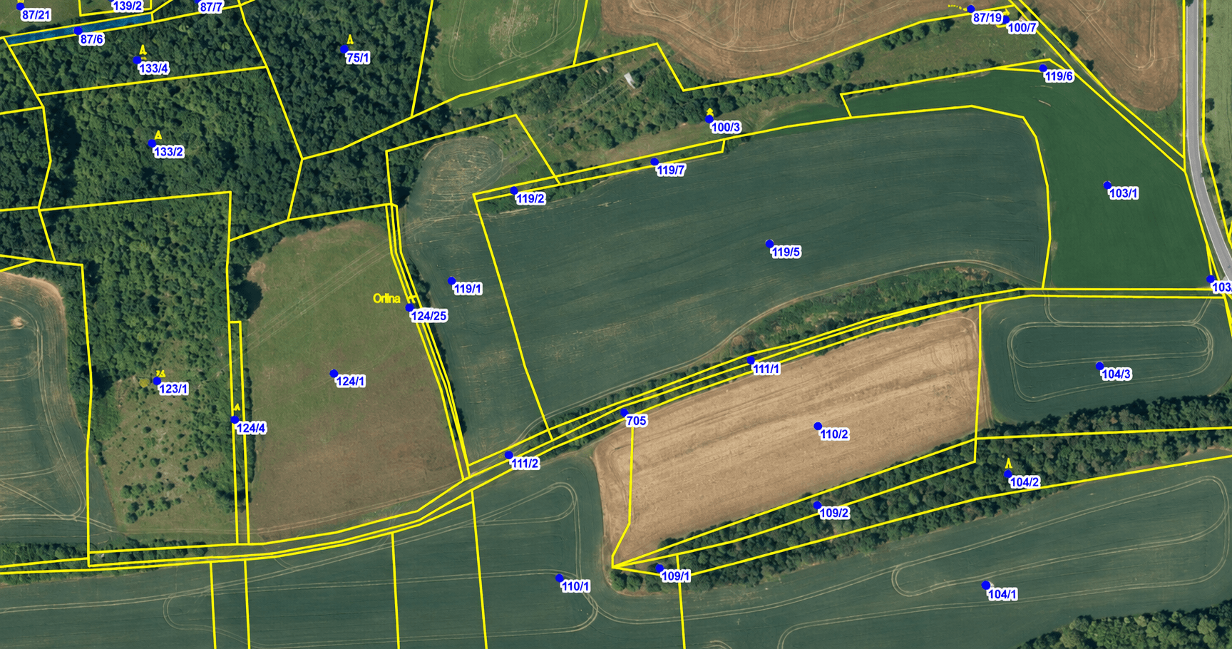Predaj pozemku 22.542 m², Korno, Středočeský kraj Predaj pozemku 22.542 m², Korno, Středočeský kraj