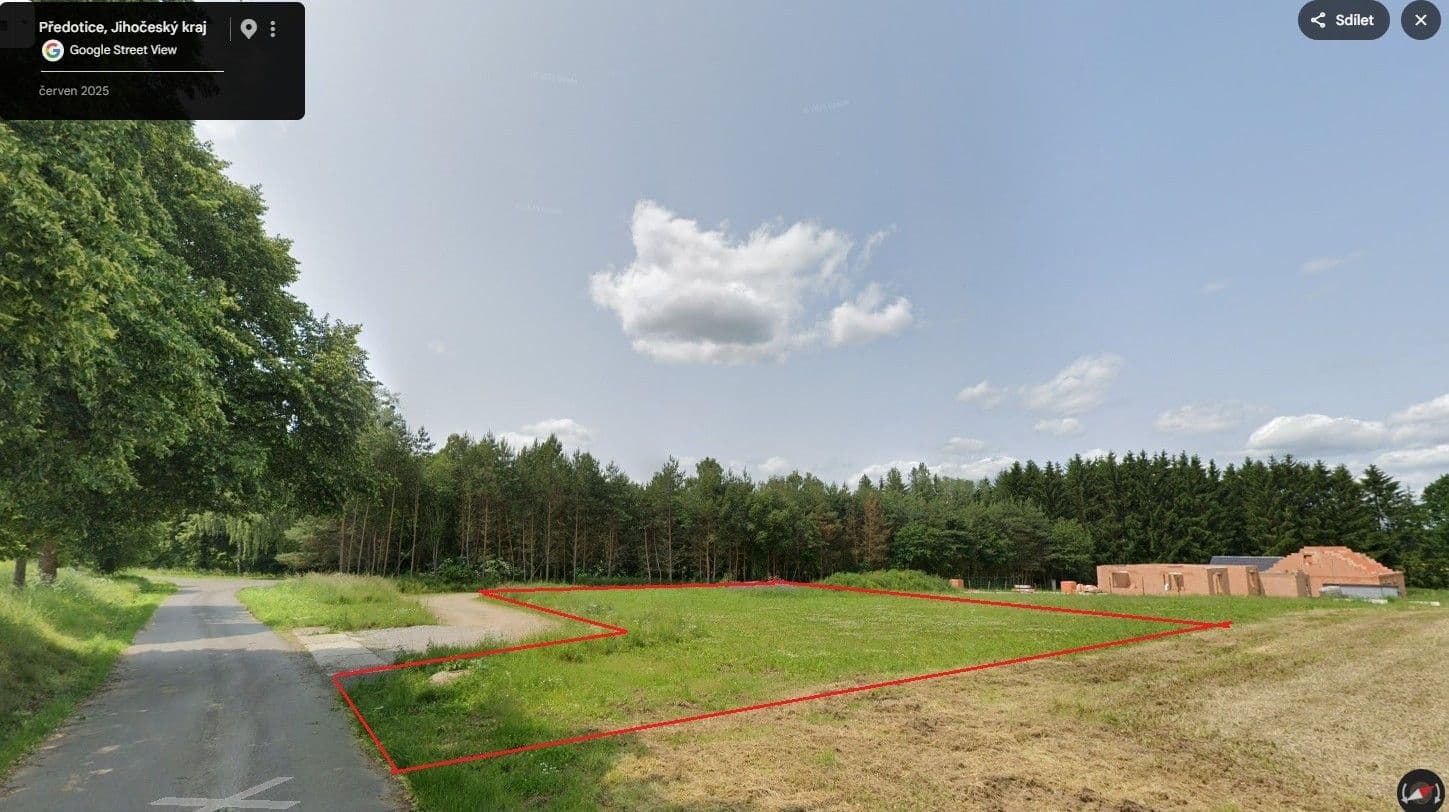 Predaj pozemku 1.893 m², Předotice, Jihočeský kraj Predaj pozemku 1.893 m², Předotice, Jihočeský kraj