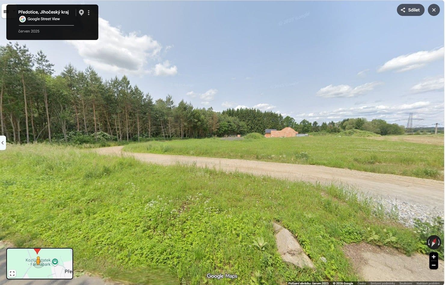 Predaj pozemku 1.893 m², Předotice, Jihočeský kraj Predaj pozemku 1.893 m², Předotice, Jihočeský kraj