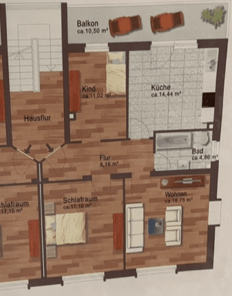 Prenájom bytu 3-izbový 80 m², Saarbrücker Str., Heusweiler, Sársko Prenájom bytu 3-izbový 80 m², Saarbrücker Str., Heusweiler, Sársko