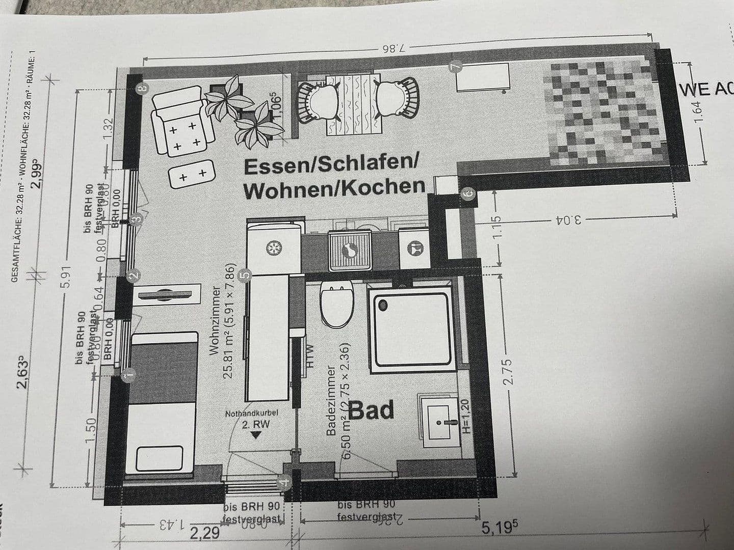 Prenájom bytu 1-izbový 31 m², Nürnberg, Bavorsko Prenájom bytu 1-izbový 31 m², Nürnberg, Bavorsko