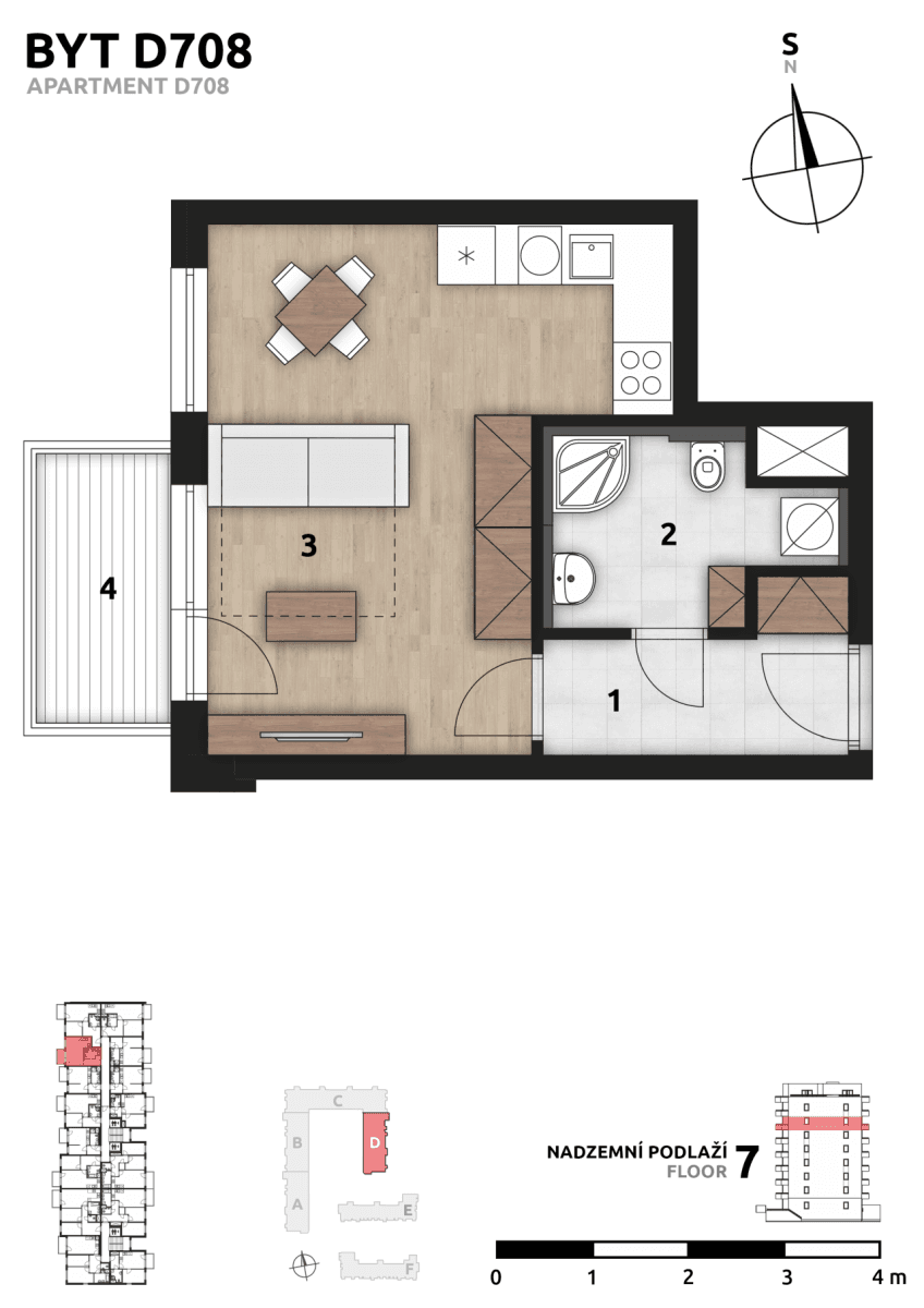 Prenájom bytu 1-izbový 32 m², Arnošta Staňka, Praha, Praha Prenájom bytu 1-izbový 32 m², Arnošta Staňka, Praha, Praha