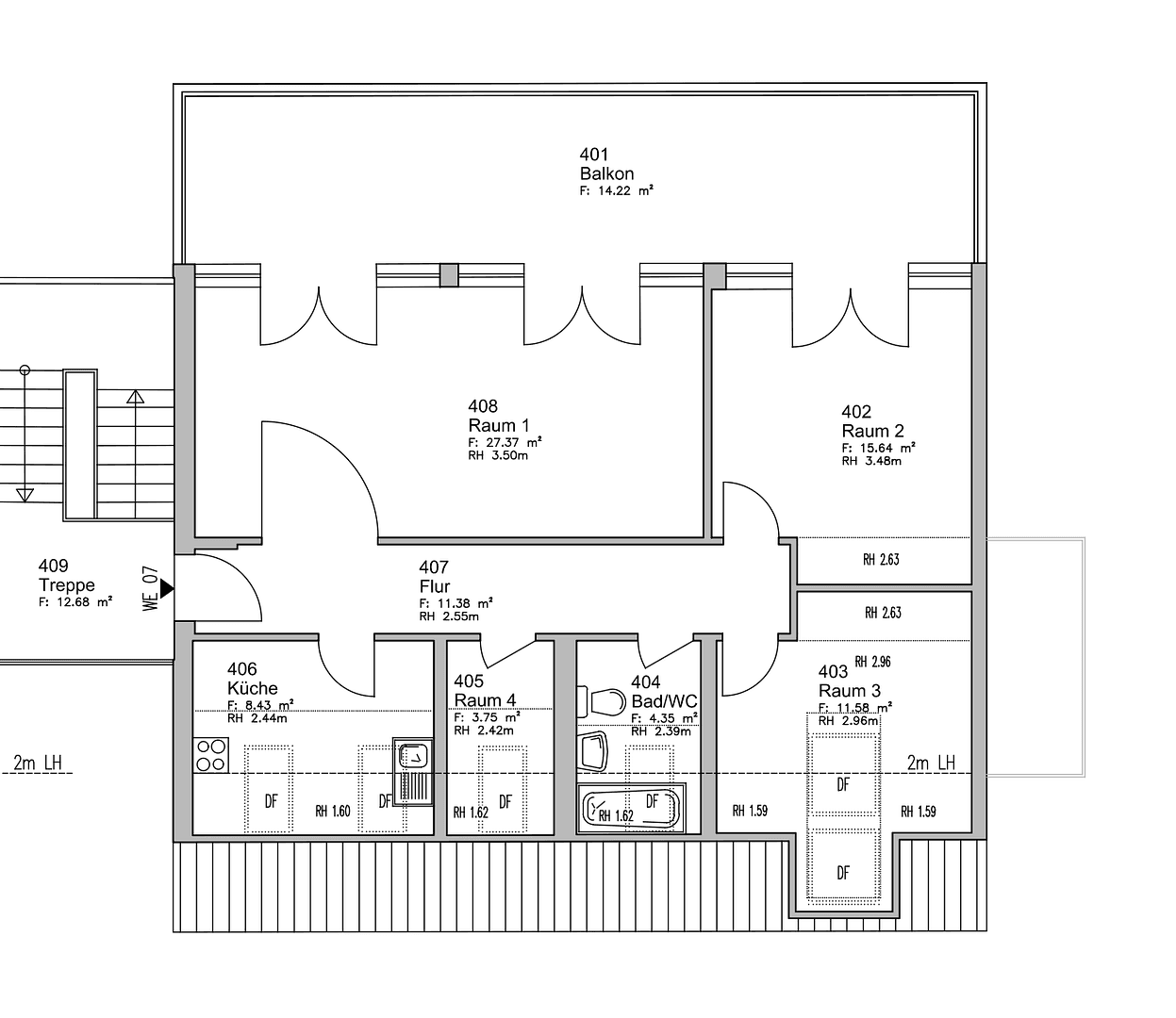 Prenájom bytu 3-izbový 90 m², Velten, Brandenbursko Prenájom bytu 3-izbový 90 m², Velten, Brandenbursko