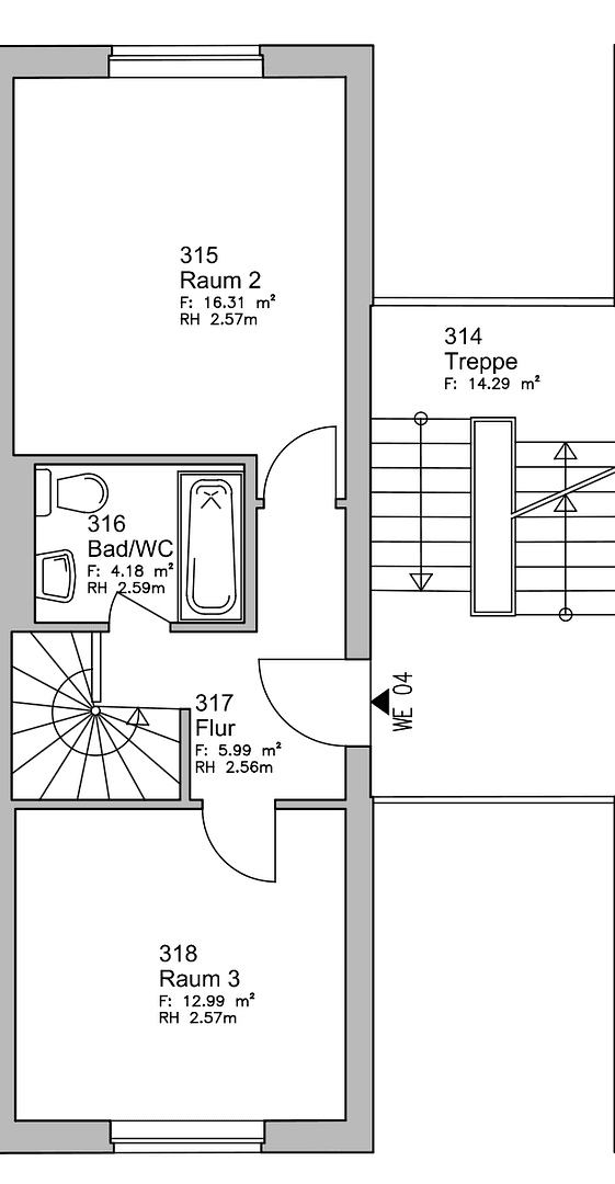 Prenájom bytu 3-izbový 84 m², Velten, Brandenbursko Prenájom bytu 3-izbový 84 m², Velten, Brandenbursko