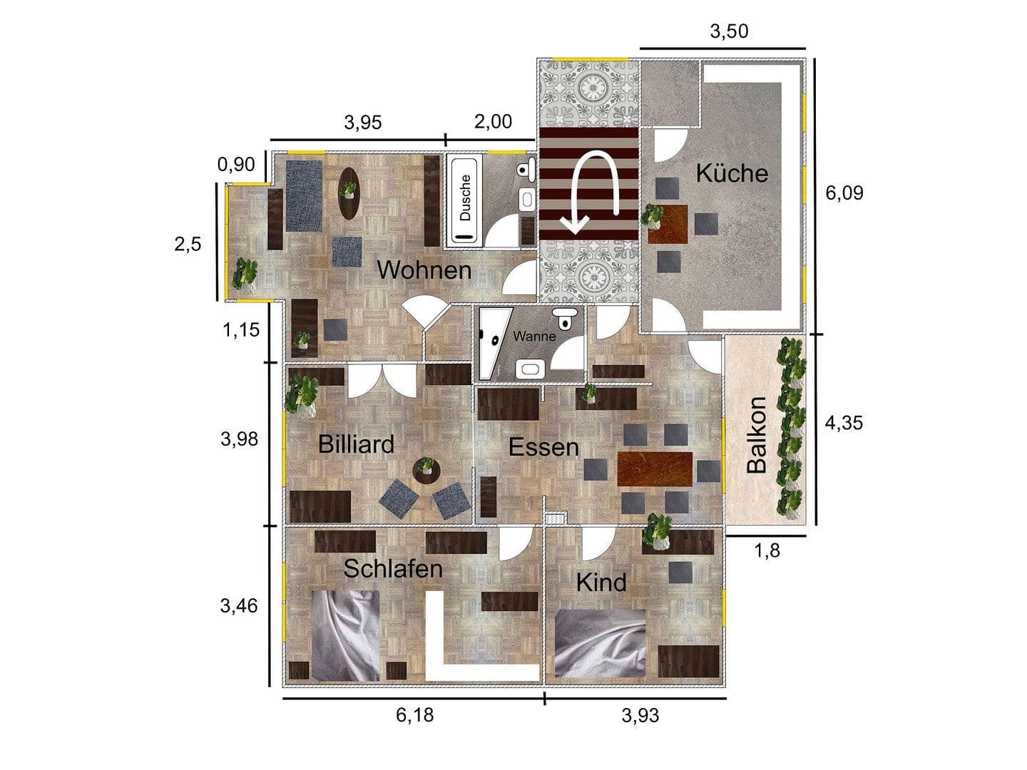 Predaj bytu 5-izbový 134 m², Auf dem Holte 34, Bochum, Severné Porýnie - Westfálsko Predaj bytu 5-izbový 134 m², Auf dem Holte 34, Bochum, Severné Porýnie - Westfálsko
