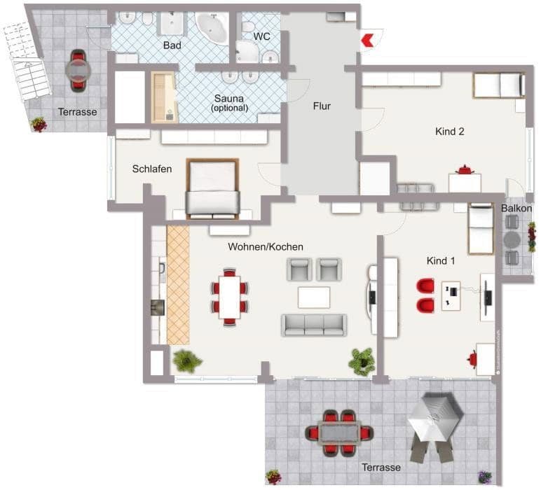 Predaj bytu 4-izbový 190 m², Bad Kreuznach, Porýnie-Falcko Predaj bytu 4-izbový 190 m², Bad Kreuznach, Porýnie-Falcko