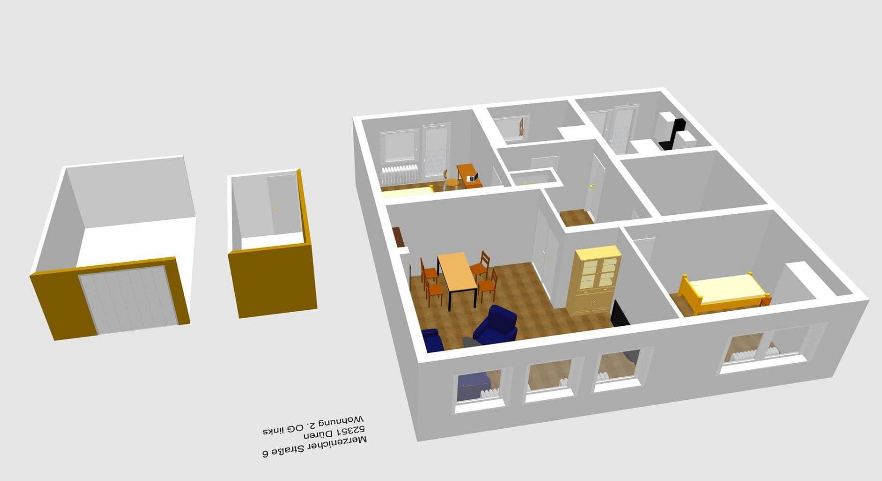 Prenájom bytu 3-izbový 87 m², Merzennicher Straße 6, Düren, Severné Porýnie - Westfálsko Prenájom bytu 3-izbový 87 m², Merzennicher Straße 6, Düren, Severné Porýnie - Westfálsko