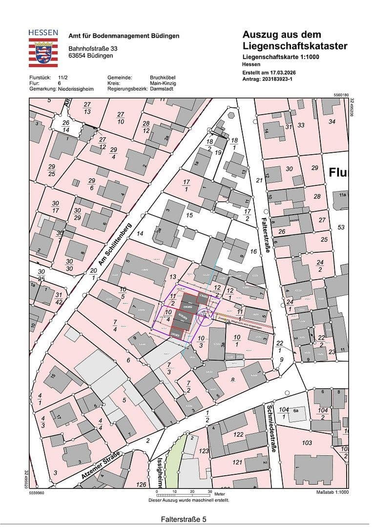 Predaj pozemku 732 m², Bruchköbel, Hesensko Predaj pozemku 732 m², Bruchköbel, Hesensko