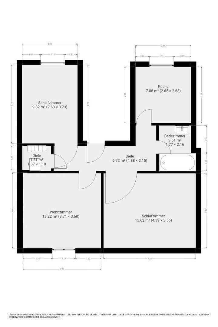 Prenájom bytu 3-izbový 60 m², Mühlenstraße 86, Duisburg, Severné Porýnie - Westfálsko Prenájom bytu 3-izbový 60 m², Mühlenstraße 86, Duisburg, Severné Porýnie - Westfálsko