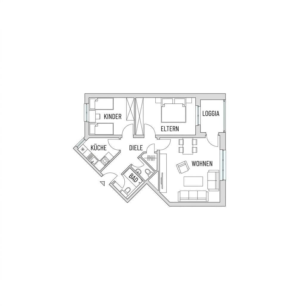 Prenájom bytu 3-izbový 73 m², Lorenz-Görtz-Str. 12, Mönchengladbach, Severné Porýnie - Westfálsko Prenájom bytu 3-izbový 73 m², Lorenz-Görtz-Str. 12, Mönchengladbach, Severné Porýnie - Westfálsko