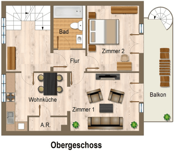 Prenájom bytu 4-izbový 90 m², Eching, Bavorsko Prenájom bytu 4-izbový 90 m², Eching, Bavorsko