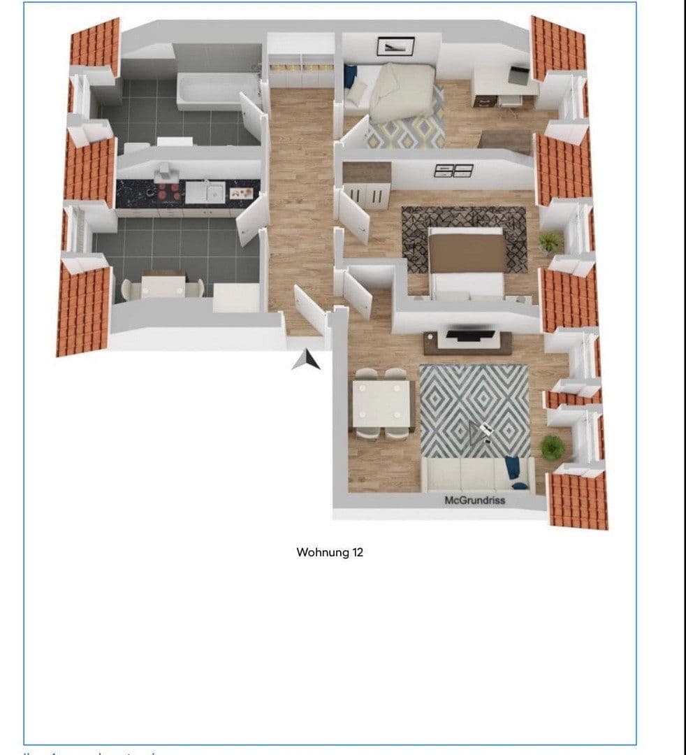 Prenájom bytu 3-izbový 66 m², Halle Saale, Sasko-Anhaltsko Prenájom bytu 3-izbový 66 m², Halle Saale, Sasko-Anhaltsko