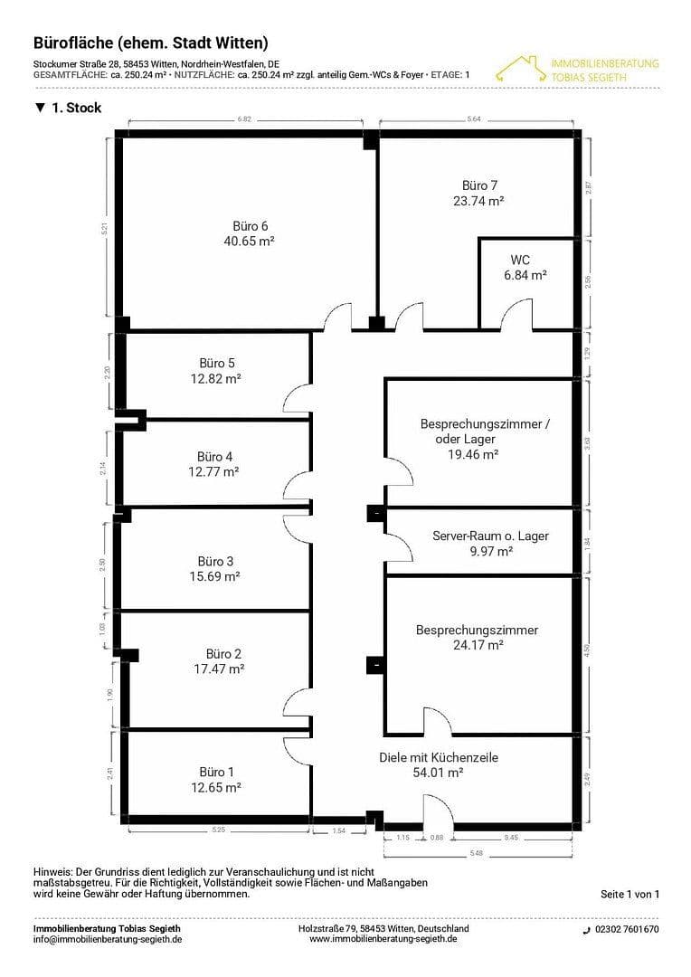 Prenájom kancelárie 270 m², Stockumer Straße 28, Witten, Severné Porýnie - Westfálsko Prenájom kancelárie 270 m², Stockumer Straße 28, Witten, Severné Porýnie - Westfálsko