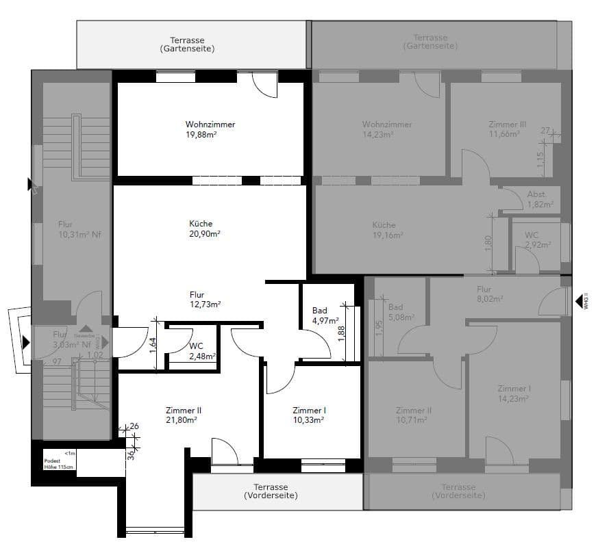 Prenájom bytu 3-izbový 107 m², Borsteler Chaussee 177, Hamburg, Hamburg Prenájom bytu 3-izbový 107 m², Borsteler Chaussee 177, Hamburg, Hamburg