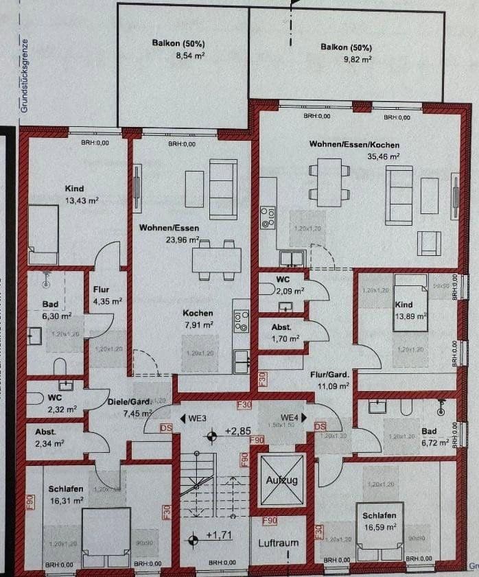 Prenájom bytu 3-izbový 95 m², Möllhoven 45, Essen, Severné Porýnie - Westfálsko Prenájom bytu 3-izbový 95 m², Möllhoven 45, Essen, Severné Porýnie - Westfálsko