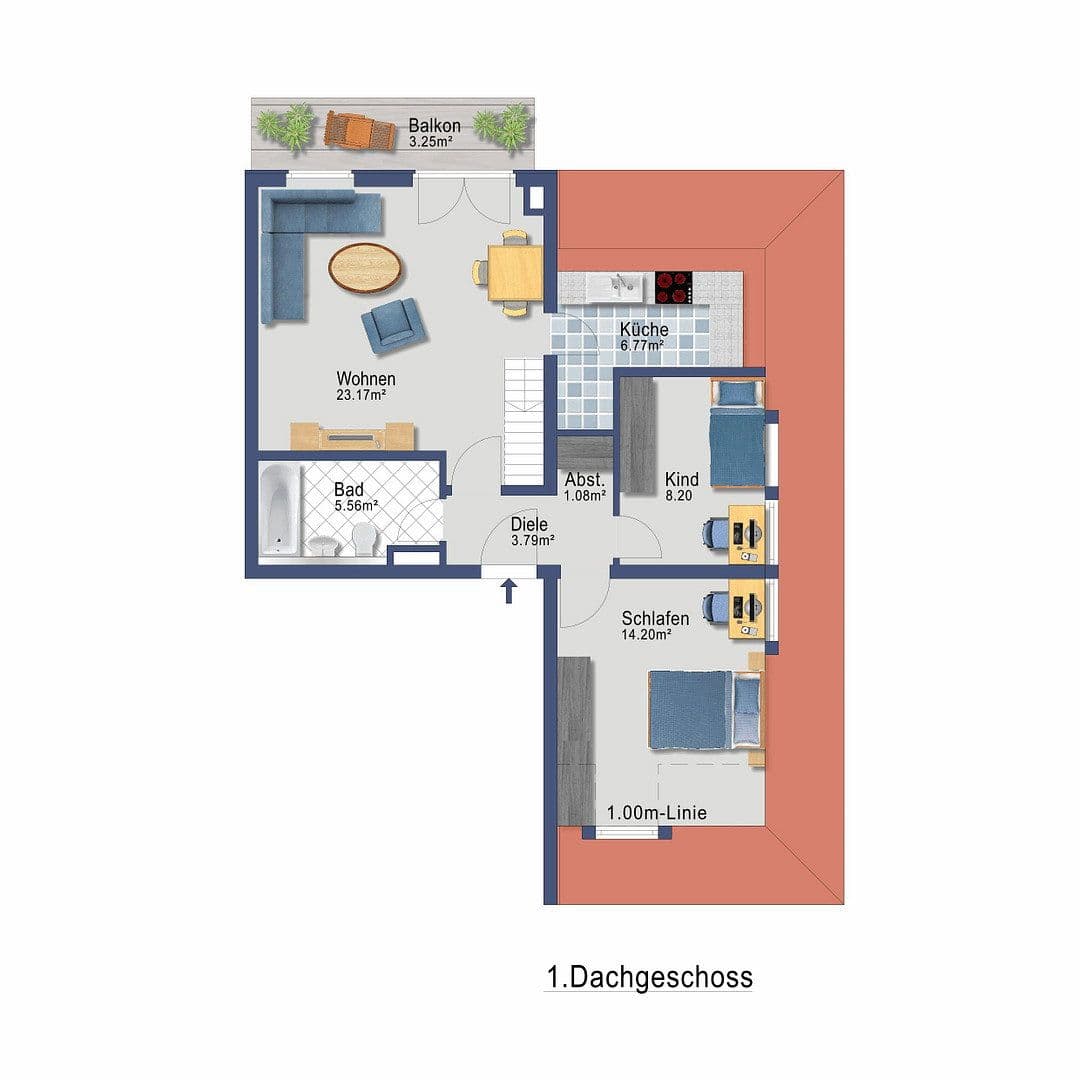 Predaj bytu 3-izbový 83 m², Romerstraße 4, Coswig, Sasko Predaj bytu 3-izbový 83 m², Romerstraße 4, Coswig, Sasko
