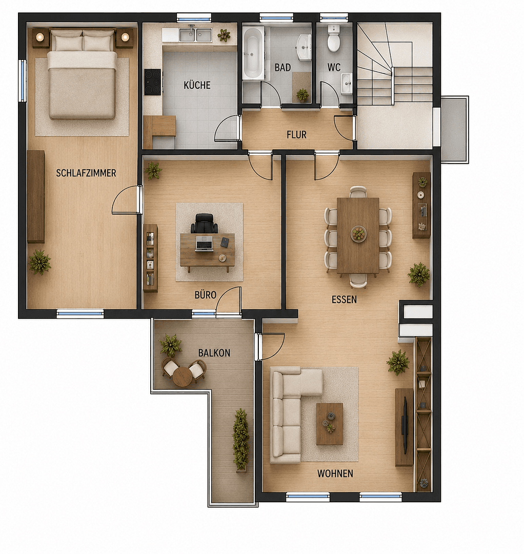 Prenájom bytu 3-izbový 100 m², Sindelfingen, Bádensko-Wurttembersko Prenájom bytu 3-izbový 100 m², Sindelfingen, Bádensko-Wurttembersko