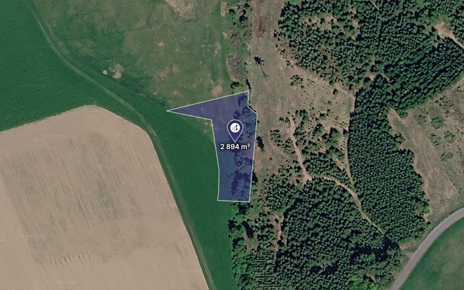 Predaj pozemku 2.894 m², Předín, Kraj Vysočina Predaj pozemku 2.894 m², Předín, Kraj Vysočina