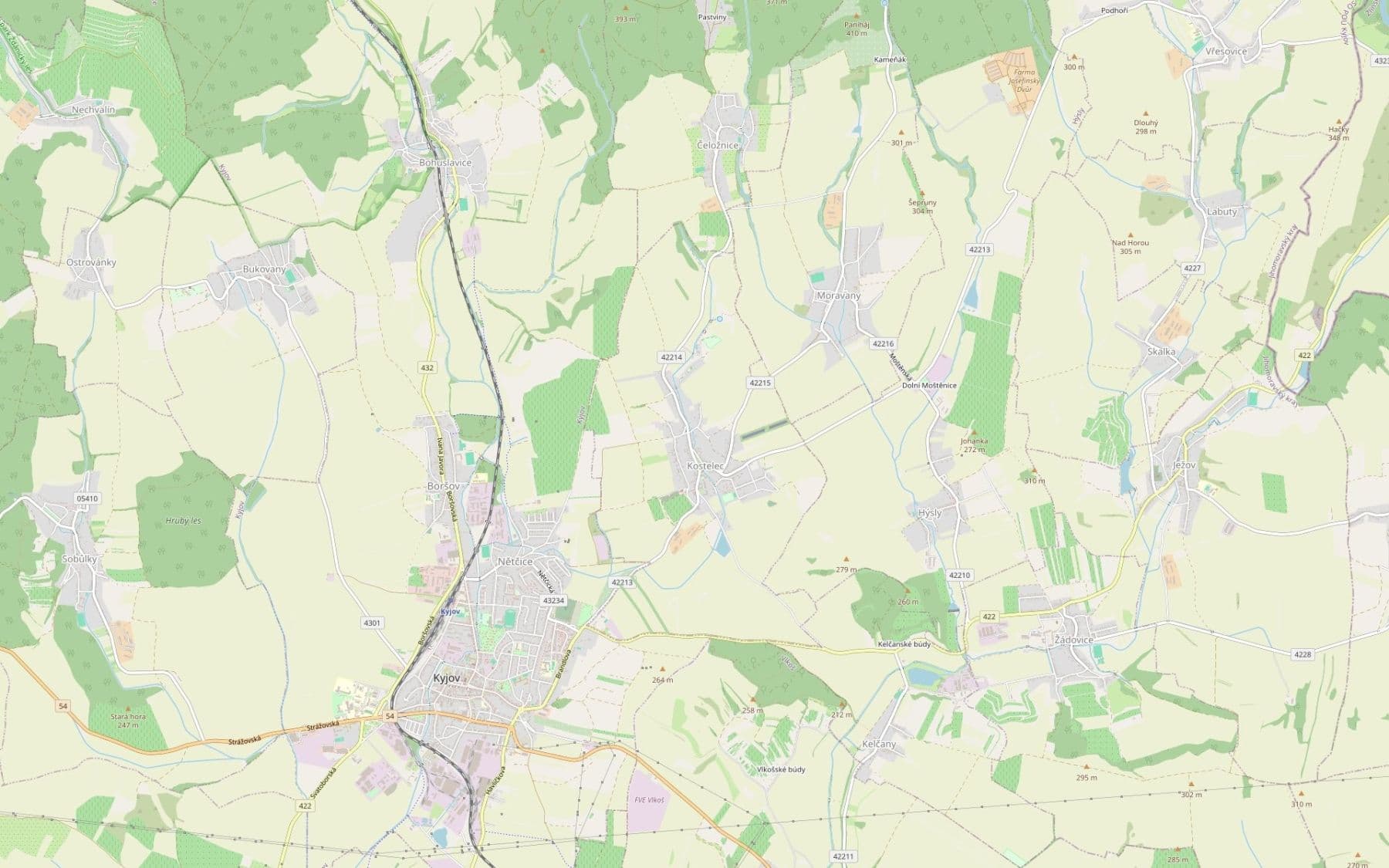 Predaj pozemku 25.297 m², Kostelec, Jihomoravský kraj Predaj pozemku 25.297 m², Kostelec, Jihomoravský kraj