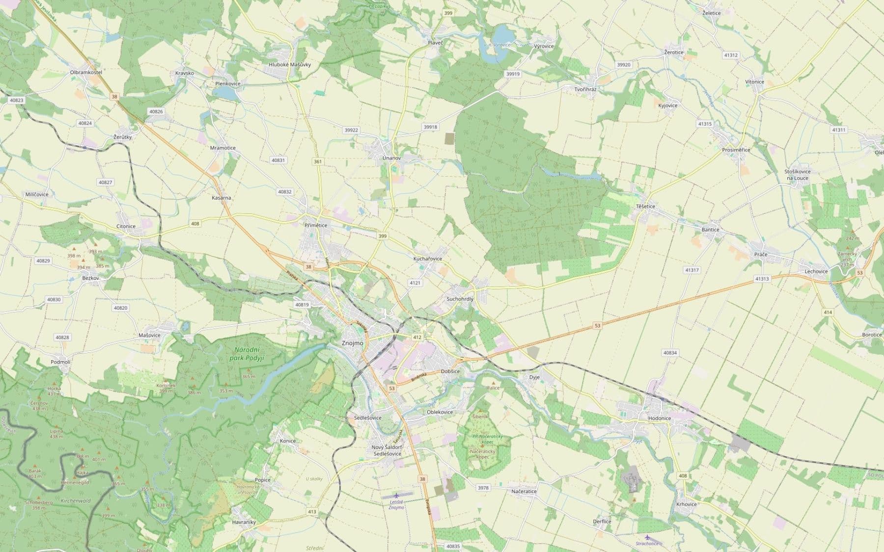 Predaj pozemku 68.811 m², Kuchařovice, Jihomoravský kraj Predaj pozemku 68.811 m², Kuchařovice, Jihomoravský kraj