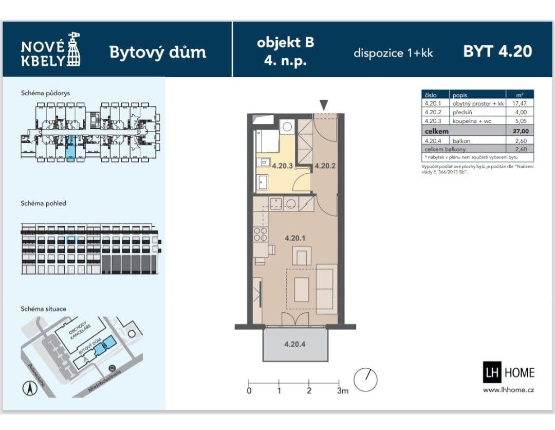 Prenájom bytu 1-izbový 28 m², Mladoboleslavská, Praha, Praha Prenájom bytu 1-izbový 28 m², Mladoboleslavská, Praha, Praha