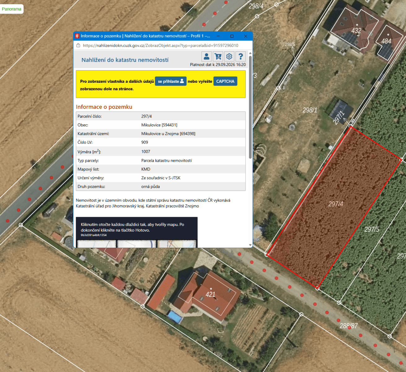 Predaj pozemku 1.007 m², Mikulovice, Jihomoravský kraj Predaj pozemku 1.007 m², Mikulovice, Jihomoravský kraj