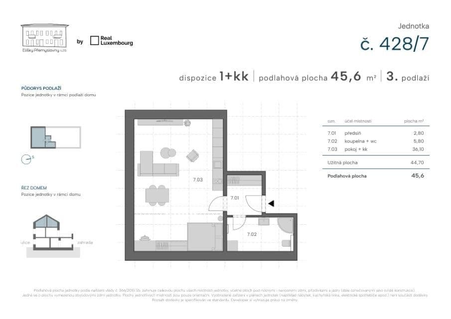 Prenájom bytu 2-izbový 46 m², Elišky Přemyslovny, Praha, Praha Prenájom bytu 2-izbový 46 m², Elišky Přemyslovny, Praha, Praha